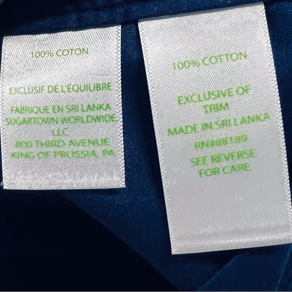 🌻Lilly Pulitzer Blue Textured Scalloped Hem Shorts Size 10 - Picture 7 of 8